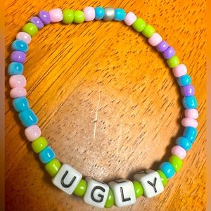 HANDMADE STRETCHY BEADED FRIENDSHIP BRACELET “UGLY”